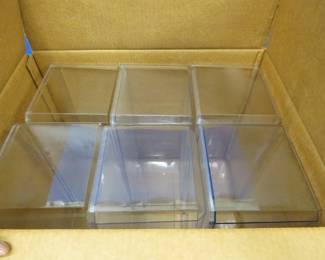 Lot 95. Full box of six used display boxes. 15 1/2" x 7" x 6 1/2". Includes six cardboard sleeves.