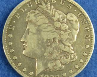 Lot 12. 1880 S Morgan silver dollar