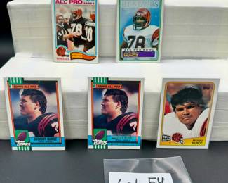 Anthony Munoz Vintage Football Card Lot (5) Card Total - Rookie Included