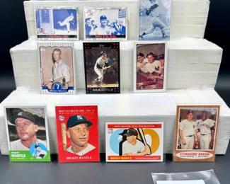 Mickey Mantle Baseball Card Lot (10) Card Total