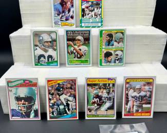 Steve Largent Vintage Football Card Lot (9) Card Total - Rookie Included