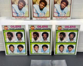 Earl Campbell Vintage Football Card Lot (5) Card Total
