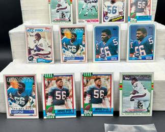 Lawrence Taylor Vintage Football Card Lot (12) Card Total - Rookie Included