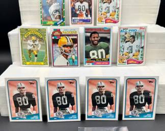 James Lofton Vintage Football Card Lot (11) Card Total - Rookie Card Included