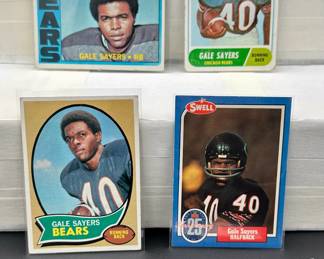 Gale Sayers Vintage Football Card Lot (4) Card Total