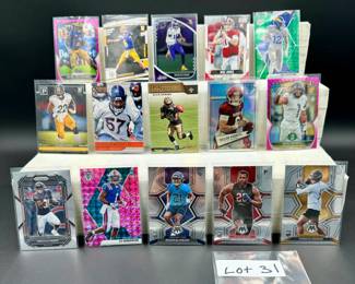 Modern Football Card Lot (15) Cards Total - Including Short Prints, Prizms and Rookies. Justin Jefferson