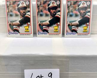 (3) Eddie Murray Rookie Cards. Topps Vintage Baseball Cards