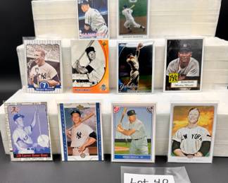 Mickey Mantle Baseball Card Lot (10) Card Total