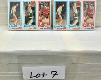 (2) Larry Bird Rookie Cards - Topps Vintage Basketball Cards HOF