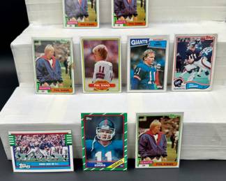 Phil Simms Vintage Football Card Lot (9) Card Total - Rookie Included