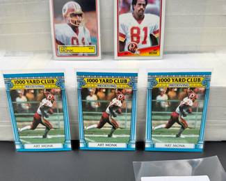Art Monk Vintage Football Card Lot (5) Card Total