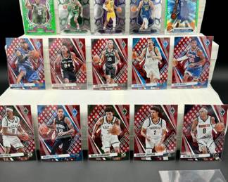 Modern Basketball Card Lot (15) Cards Total - Prizms and Short Prints. LeBron James, Stephen Curry