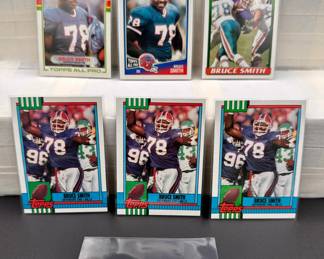 Bruce Smith Vintage Football Card Lot (6) Card Total