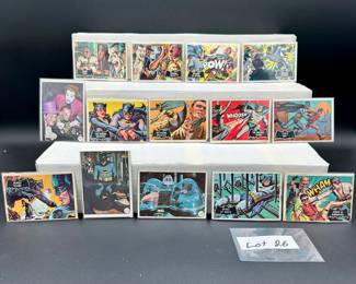 Vintage Batman Cards Manufactured by Topps (14) Card Total