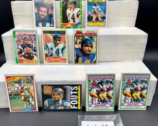 Dan Fouts Vintage Football Card Lot (10) Card Total