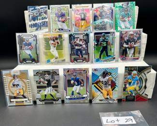 Modern Football Card Lot (15) Cards Total - Including Short Prints, Prizms and Rookies. Tom Brady 