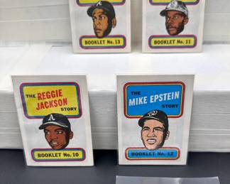 Vintage Baseball Card Lot (4) Card Total - Topps Booklets Orlando Cepeda, Reggie Jackson, Tommy Harper