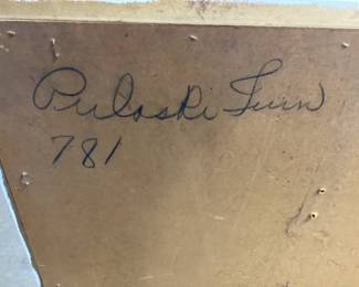 PULASKI FURNITURE WHITE DRESSER & MIRROR