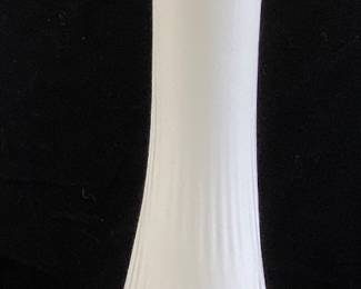 FENTON MILK GLASS HOBNAIL SWUNG VASE, 19''