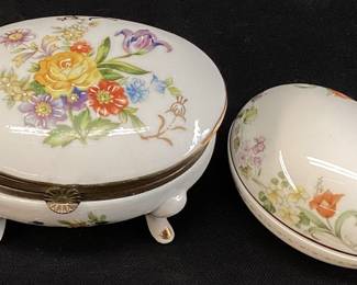 VTG. NAPCOWARE #8853 TRINKET BOX & WEDGWOOD EGG