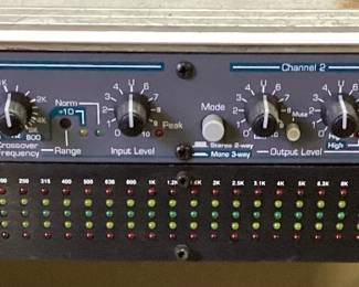 PRO AUDIO RACK, DOD AUDIO/LIGHTING POWER DISTRIBUTION MODULE, ASHLEY GRAPHIC EQUALIZER, ALESIS QUADRAVERB & MIDIVERB III, LEXICON MPX 100 DUAL CHANNEL PROCESSOR, ASHLEY XR 1001, DOD AUDIO ANALYZER RTA-4315, QSC MX1500a STEREO AMP