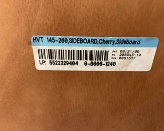 CHERRY BOW FRONT BALL & CLAW FOOT SIDEBOARD