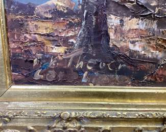 ARTIST SIGNED OIL ON CANVAS EQUESTRIAN PAINTING, FOX HUNT