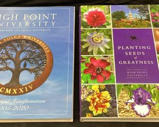 (2) HIGH POINT UNIVERSITY LARGE BOOKS, OUR FAITHFUL TRANSFORMATION 2005-2020 & PLANTING SEEDS OF GREATNESS