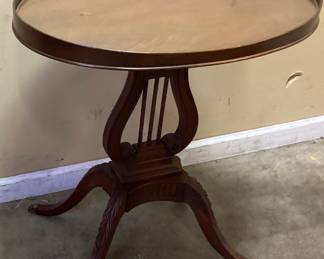 MERSMAN 6651 MID CENTURY LYRE BASE PEDESTAL TABLE