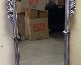 ORNATE GILTWOOD FLOOR MIRROR