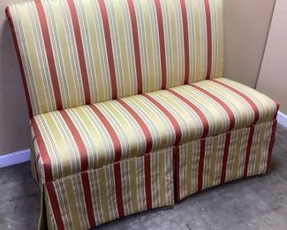 STRIPED DINING BENCH