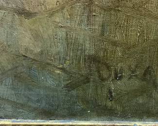 ARTIST SIGNED CARL DUXA (Austrian 1871-1937) ANTIQUE OIL ON CANVAS PAINTING, GOLD ORNATE FRAMED