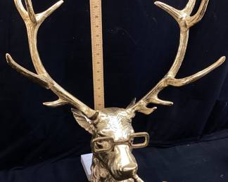 FRANKIE THE STAG METAL DEER MOUNT, 25’’H