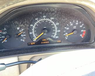 1999 Mercedes-Benz E320 E CLASS 320 1999 MERCEDES-BENZ E 320 4dr SEDAN, LIKE NEW MICHELIN TIRES 90% TREAD, 5 SPEED AUTOMATIC, NEW BATTERY IN 2021, NEW HEADLIGHT COVERS, GOOD RUNNING CONDITION
VIN: WDB2100651A951044
Miles: 316569
Engine: V6
Color: SMOKE SILVER METALLIC