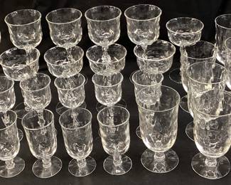 (30) CRYSTAL STEMWARE GLASSES