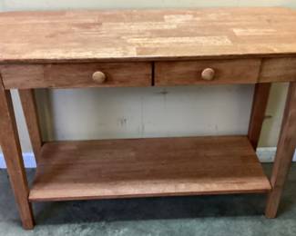 DOUBLE DRAWER HALL TABLE