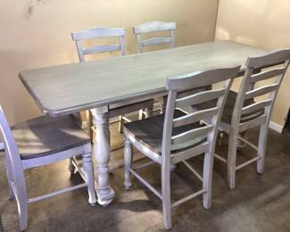 JAVA FURNITURE RUSTIC FARMHOUSE DINING TABLE SET