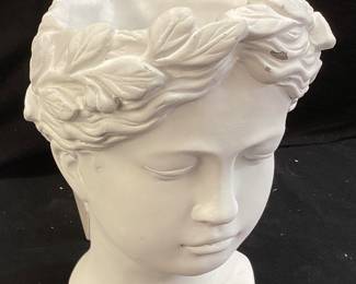 GREEK GODDESS BUST PLANTER