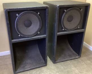 PAIR OF SCOOP BASS SPEAKERS