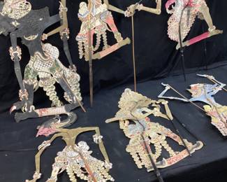 INDONESIAN WAYANG KUILT SHADOW PUPPETS