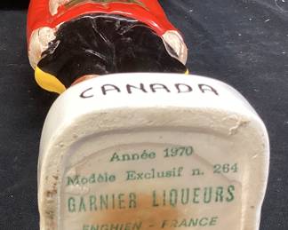1970 GARNIER LIQUEURS CANADIAN MOUNTIE DECANTER