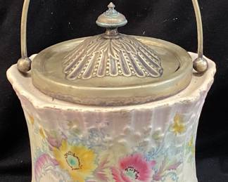 LATE 19th CENTURY ANTIQUE WILTSHIRE & ROBINSON CARLTON WARE BISCUIT JAR, est 1896