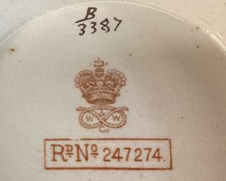 ANTIQUE 1880-1892 DOULTON BURSLEM BISCUIT JAR