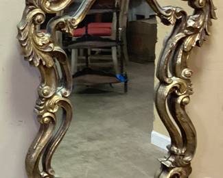 ORNATE GOLD GILT WALL MIRROR