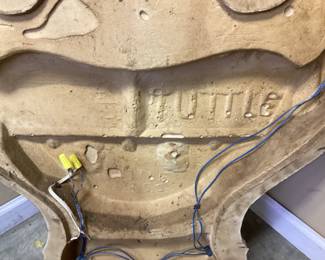 DENTZEL CAROUSEL JESTER SHIELD LIGHTED MOLD, 38’’H