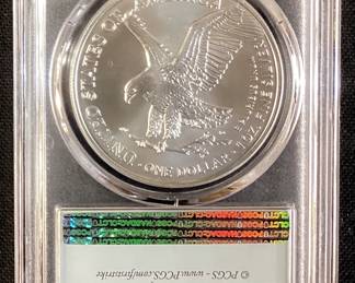 2022 SILVER EAGLE DOLLAR, FIRST STRIKE, MS70