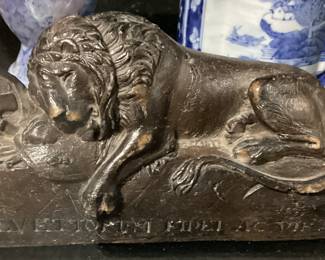 ANTIQUE LION SCULPTURE