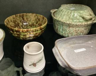 MORTON POTTERY SPATTERWARE, STONEWARE POTTERY