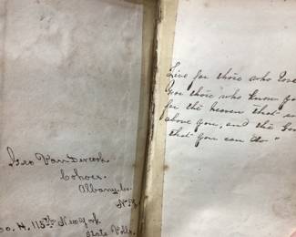 CIVIL WAR ERA, THE IRON HEARTED REGIMENT, 1800s WITH HAND WRITTEN NOTE FROM GENERAL.