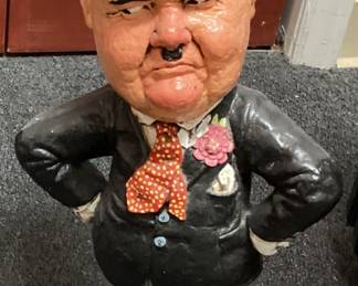 VINTAGE HARDY CHALKWARE SCULPTURE, 30", SLIGHT DAMAGE